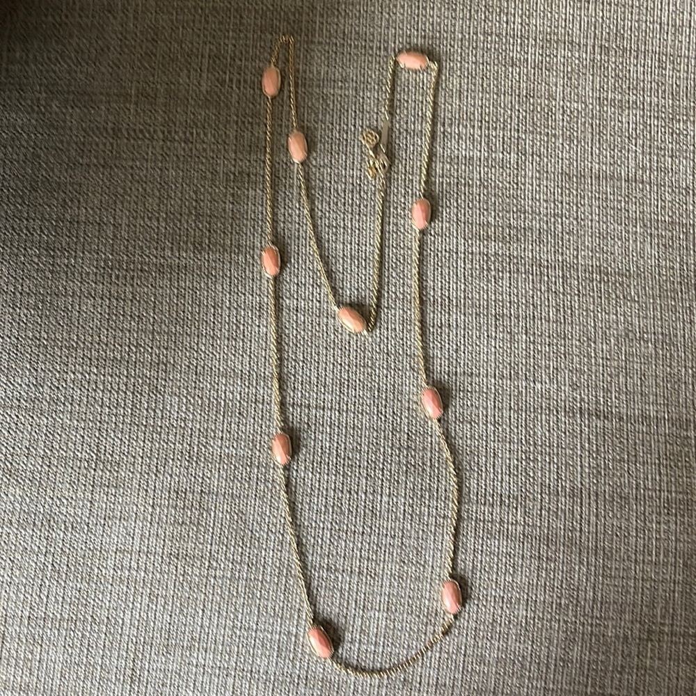 Kendra Scott Kellie 40’ Gold tone Coral Necklace
